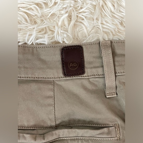 Adriano Goldschmied Pants Mens 32Rx28 Lux Khaki tailored trainers Straight Leg - Picture 8 of 8